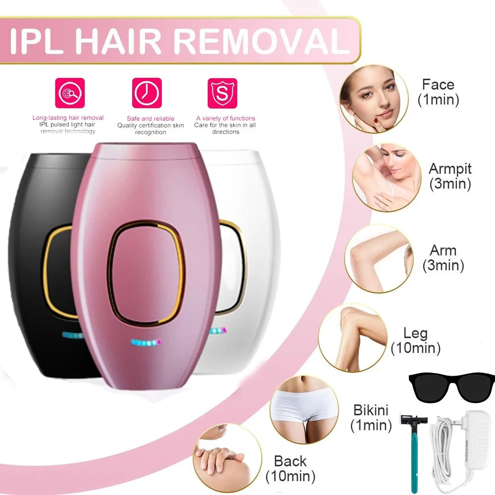 IPL Laser Hair Removal Device for Men & Women