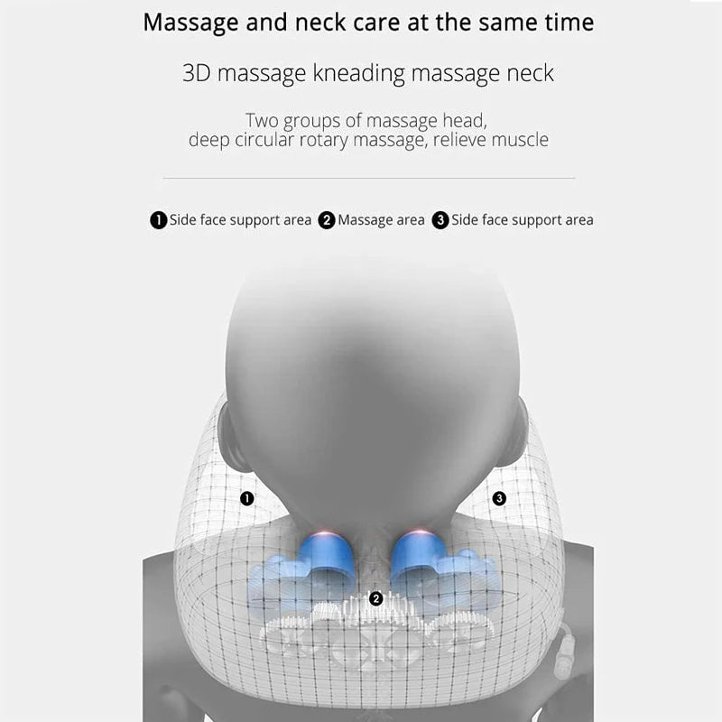 Multifunctional U-Shaped Electric Neck Massager Pillow