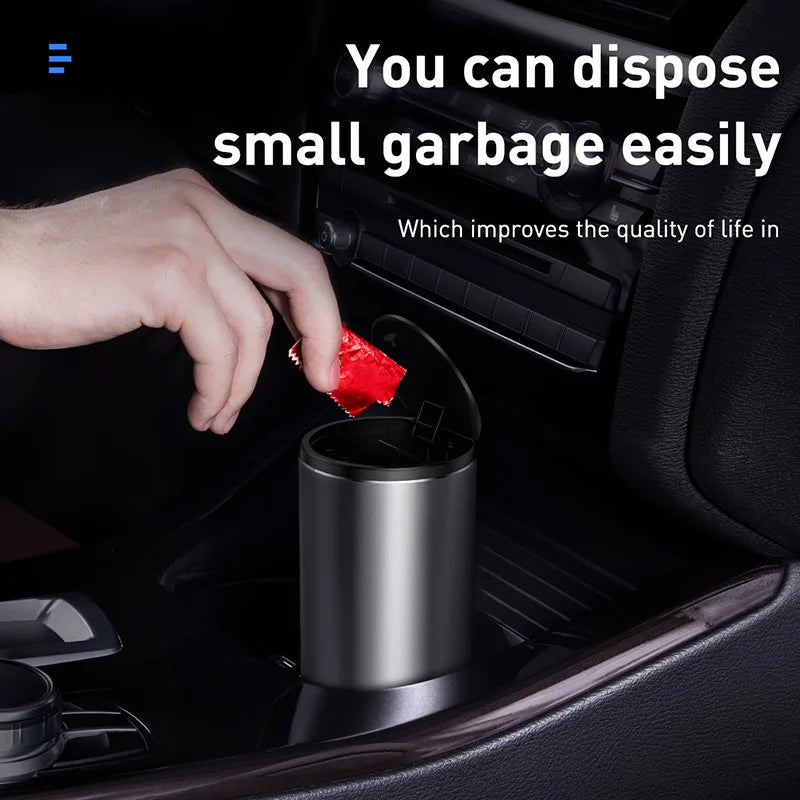 Alloy Car Trash Bin