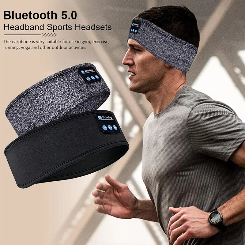 Fone Bluetooth Earphones Sports Sleeping Headband – Wireless Music Eye Mask & Elastic Bluetooth Headset for Comfort & Relaxation