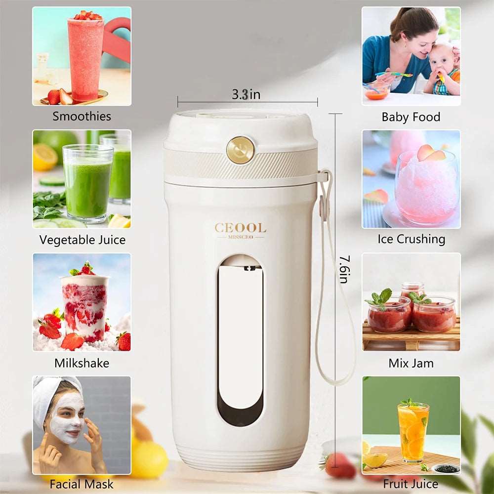 Mini Portable Electric Juicer Blender