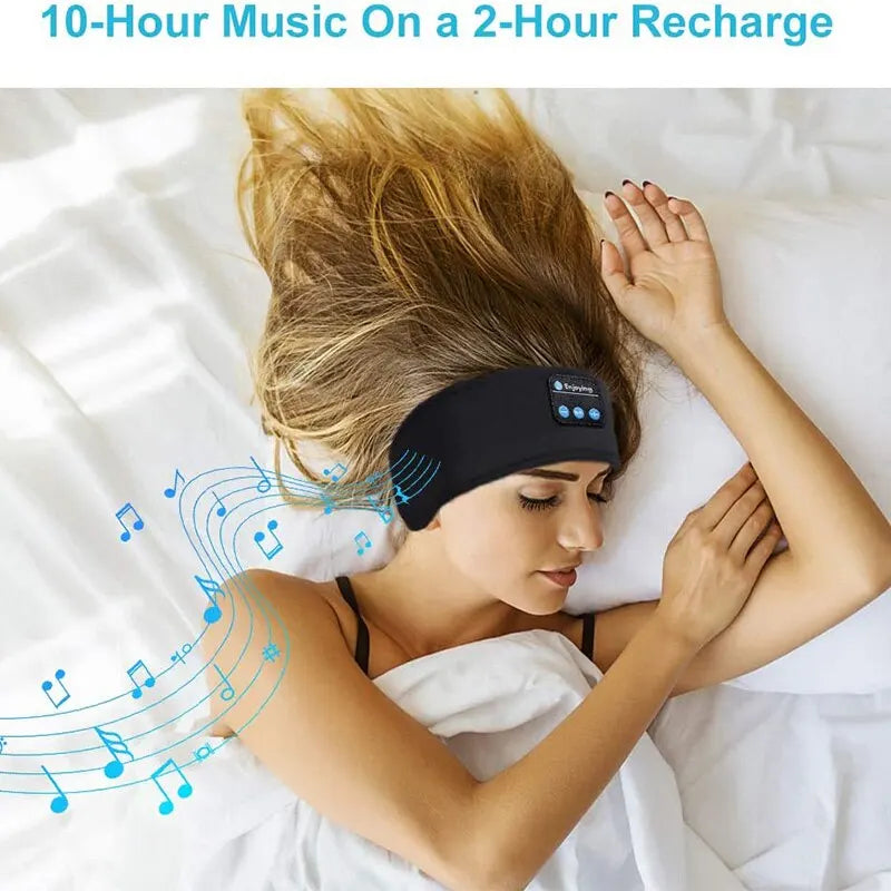 Fone Bluetooth Earphones Sports Sleeping Headband – Wireless Music Eye Mask & Elastic Bluetooth Headset for Comfort & Relaxation