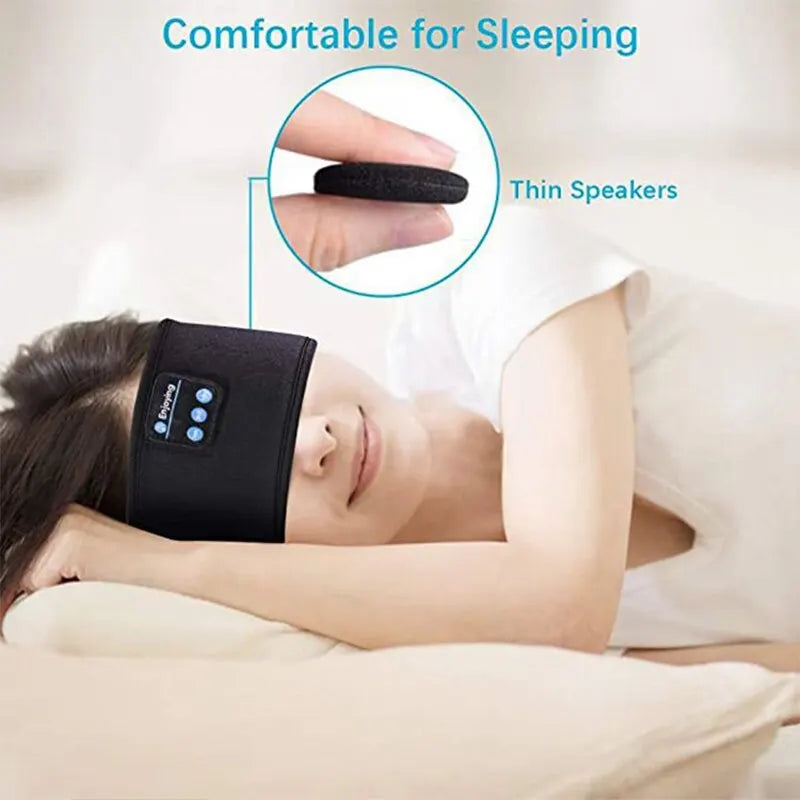 Fone Bluetooth Earphones Sports Sleeping Headband – Wireless Music Eye Mask & Elastic Bluetooth Headset for Comfort & Relaxation