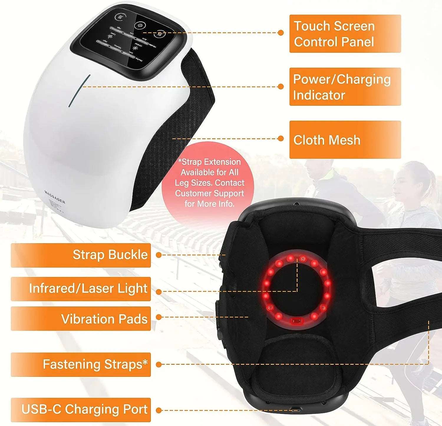 Infrared Knee Massager with Heat & Vibration