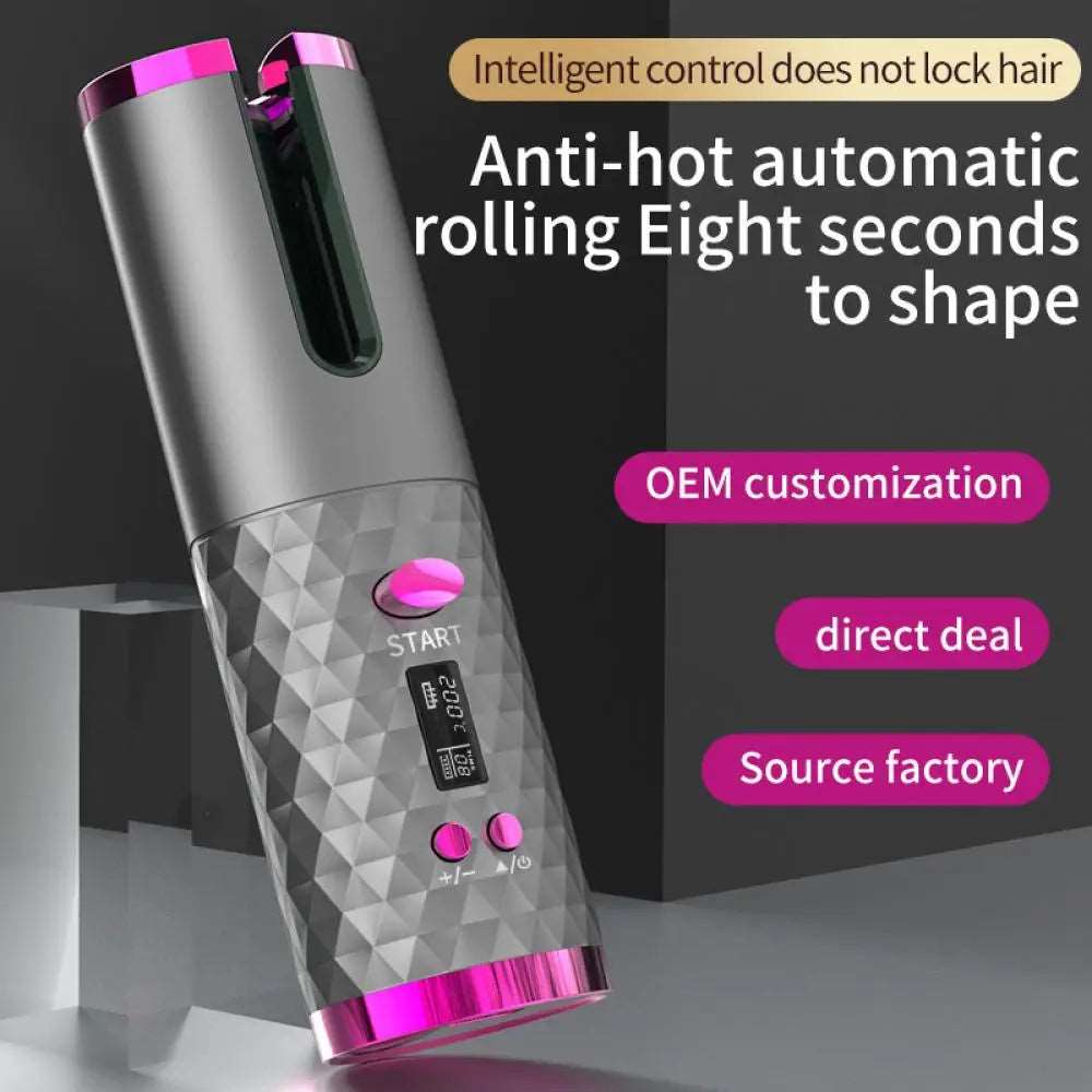 Automatic Wireless Hair Curler