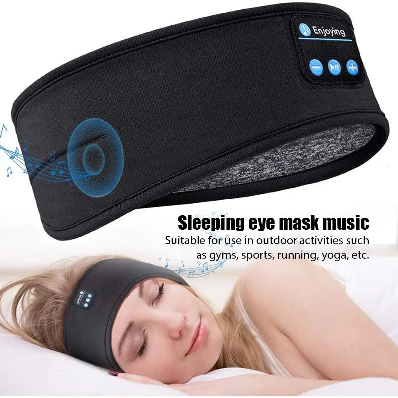 Fone Bluetooth Earphones Sports Sleeping Headband – Wireless Music Eye Mask & Elastic Bluetooth Headset for Comfort & Relaxation